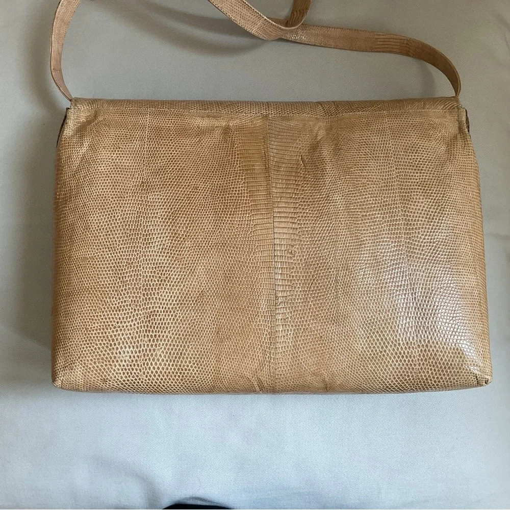 W.A. Thompson & Co Snake Skin Shoulder Bag Convertible Clutch LARGE RARE VINTAGE